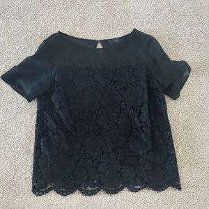 Black lace top